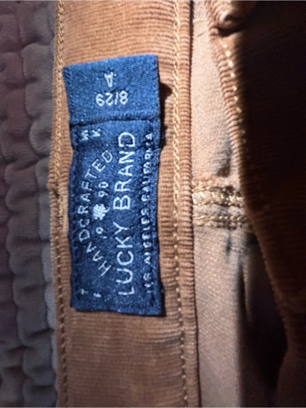 Lucky Brand Corduroy Pants in Caramel Brown - Picture 7 of 10